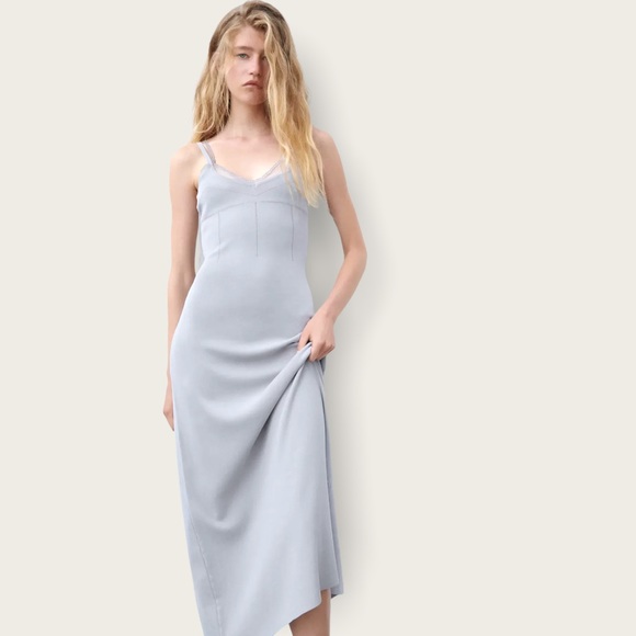 ZARA / Silver Knit Dress - Picture 2 of 4